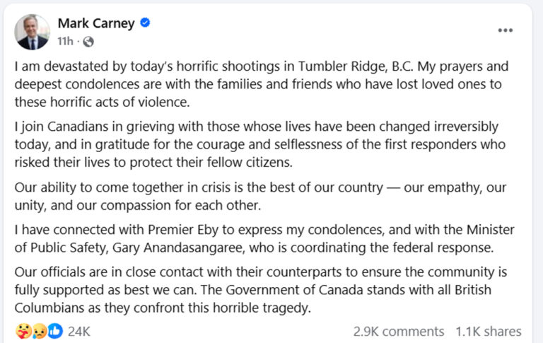 Tiroteio fatal em BC com 10 mortes e cerca de 25 feridos