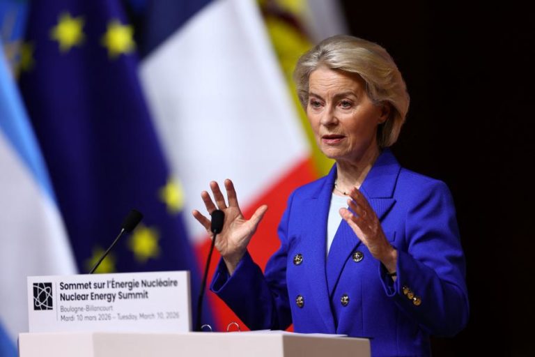Von der Leyen anuncia 200 ME para UE investir no nuclear e evitar vulnerabilidades