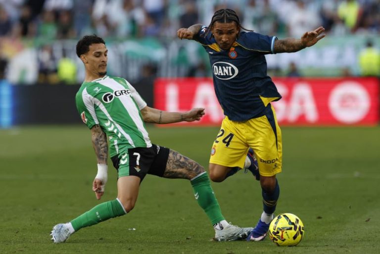 Betis empata com Espanyol antes de visitar Sporting de Braga na Liga Europa
