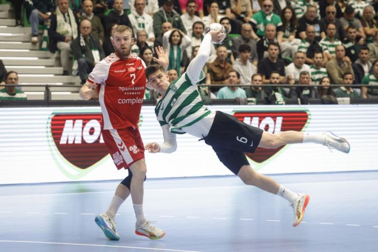Sporting empata com Aalborg na primeira mão dos ‘quartos’ da ‘Champions’ de andebol
