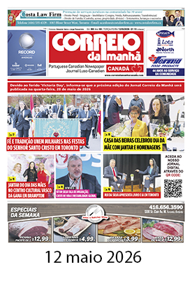 Correio da Manhã Canadá 12 de maio 2026