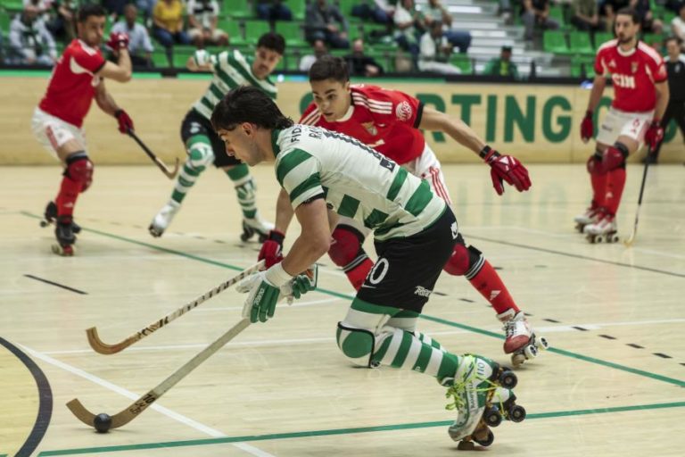 Benfica vence Sporting e amplia vantagem na final do nacional de hóquei em patins