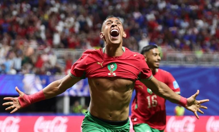 Marrocos vence Haiti que ameaçou ‘surpresa’, mas falha topo do grupo