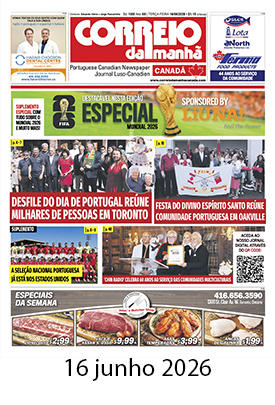 Correio da Manhã Canadá 16 de junho 2026