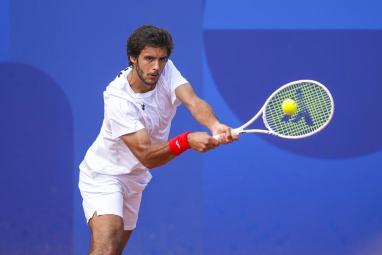 Tenista Francisco Cabral na final do torneio de pares de Bastad