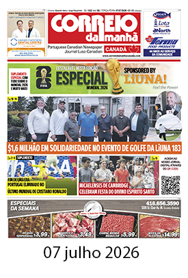 Correio da Manhã Canadá 7 de julho 2026