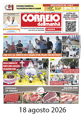 Correio da Manhã Canadá 18 de agosto 2026