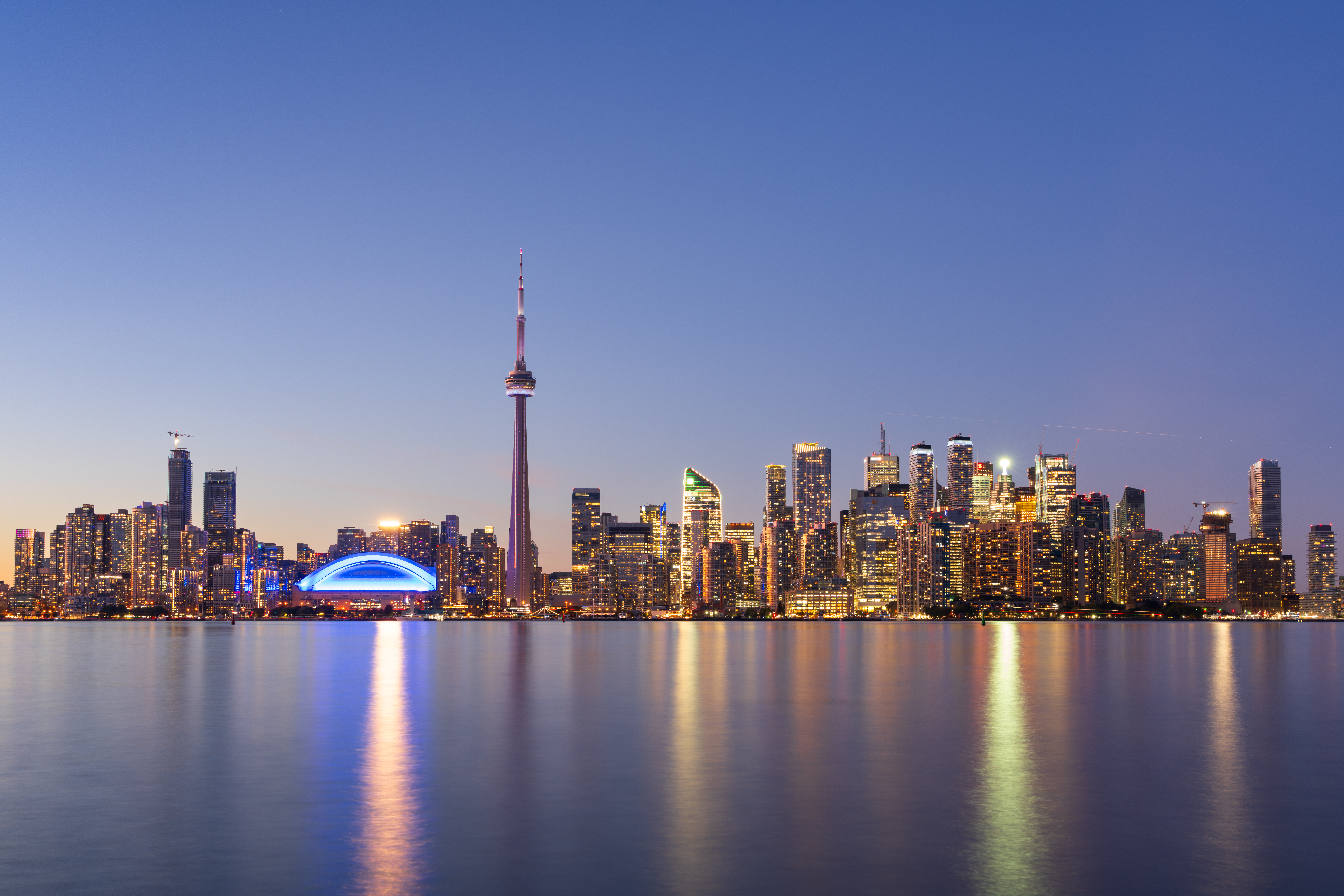 Toronto, Ontario, Canada cityscape on Lake Ontario