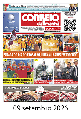 Correio da Manhã Canadá 9 de setembro 2026