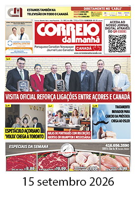 Correio da Manhã Canadá 15 de setembro 2026