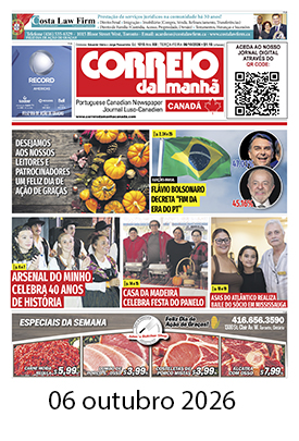 Correio da Manhã Canadá 6 de outubro 2026