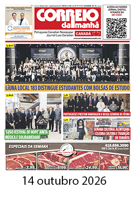 Correio da Manhã Canadá 14 de outubro 2026