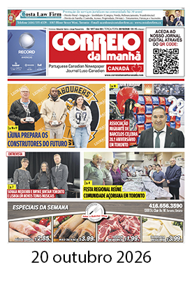 Correio da Manhã Canadá 20 de outubro 2026