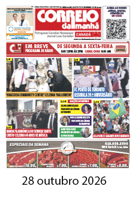 Correio da Manhã Canadá 28 de outubro 2026